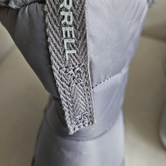 Woman Merrell Snowcreek Sport, Polar Waterproof Gray Snow Boots.  Size 7. - Picture 6 of 11